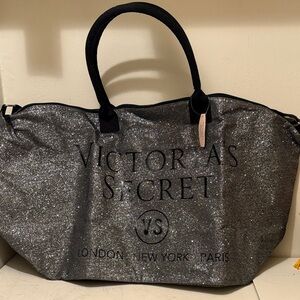 Victoria's Secret Sparkling Silver Tote